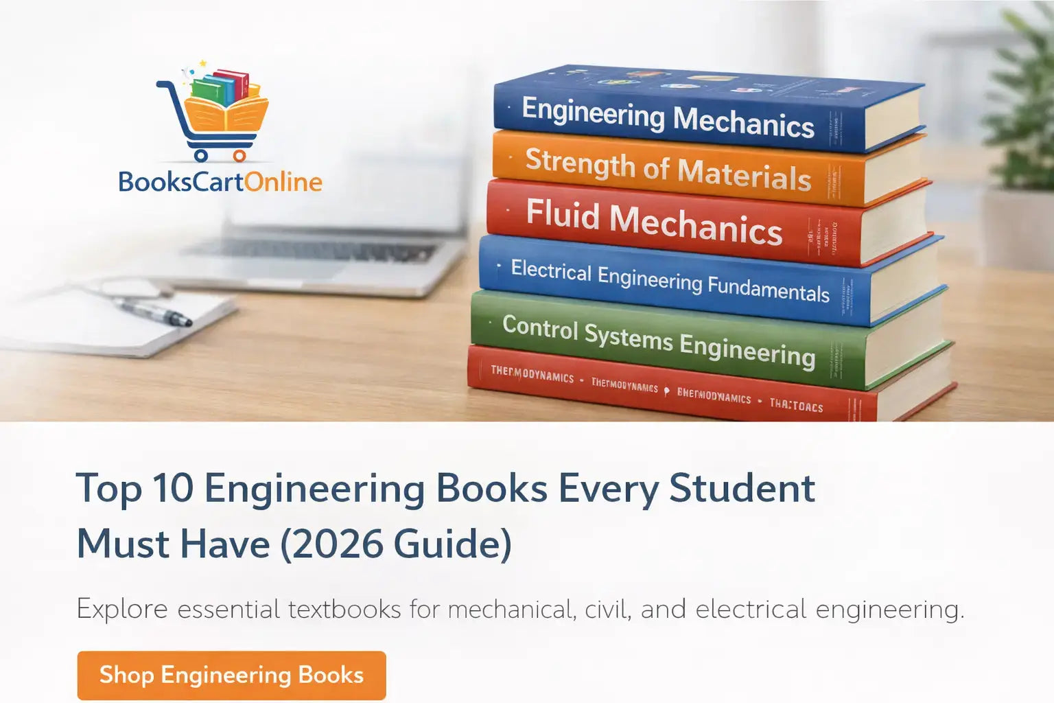 Top 10 Engineering Books Every Student Must Have (2026 Guide) - Books Cart Online