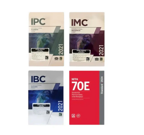 2021 Building Systems & Electrical Safety Code Set: IBC 2021, IMC 2021, IPC 2021 & NFPA 70E – (PB) – Medical & Health book fr
