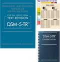DSM – 5 – TR 5th Edition Set – Diagnostic and Statistical Manual of Mental Disorders + Spiral Classification + Page Table Map