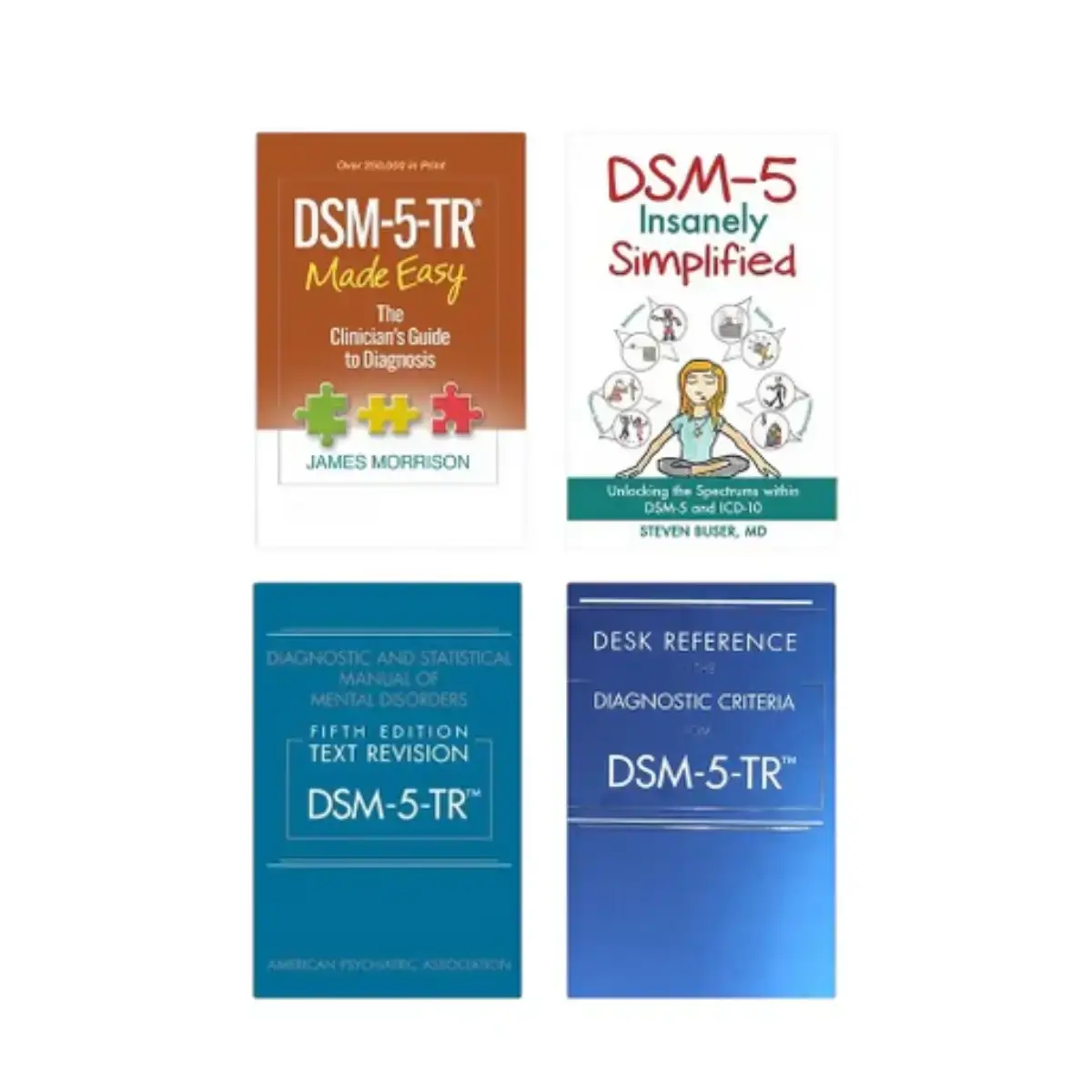 DSM – 5 – TR Set – Simplified Reference + Made Easy + Desk Reference + DSM – 5 – TR Text Revision – (PB) – Medical & Health b
