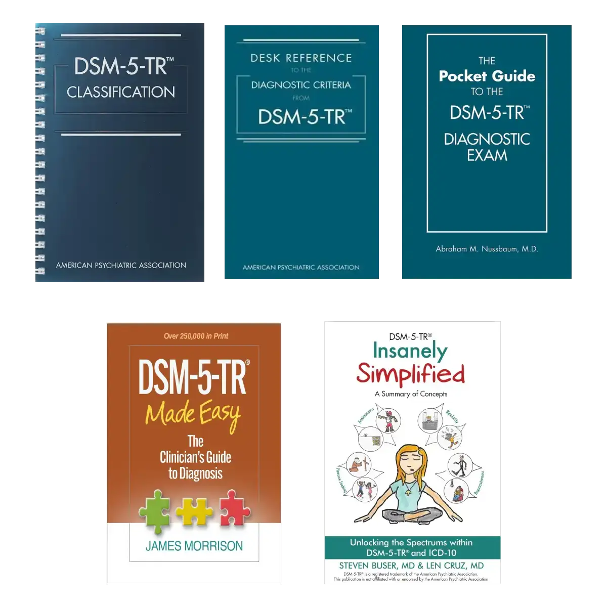 DSM – 5 – TR Complete Toolkit: APA Spiral Classification + Desk Reference + Diagnostic Exam Pocket Guide + Morrison Made Easy