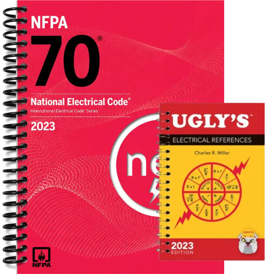 NFPA 70 National Electrical Code 2023 + Ugly’s Electrical References 2023 Edition – Official Spiral Bound Combo – ISBN: 97814