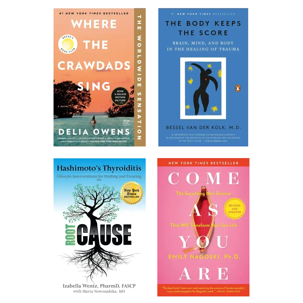 Where the Crawdads Sing + The Body Keeps the Score + Hashimoto’s Root Cause + Come As You Are – Ultimate Healing, Empowerment