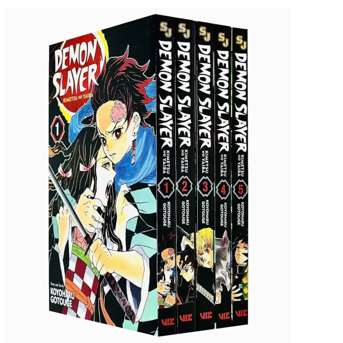 Demon Slayer: Kimetsu no Yaiba Vol – 1 – 5 Books Collection set – (PB) – ISBN: 9789123860449 – Manga & Box Sets book from Boo