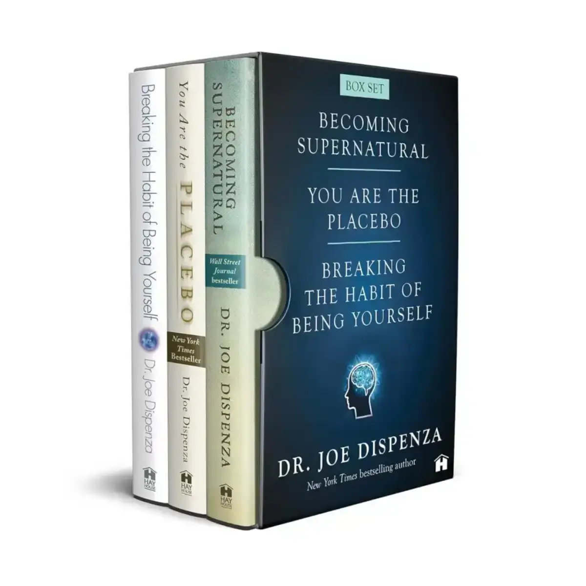 Dr. Joe Dispenza Box Set (Breaking the Habit of Being Yourself, You Are the Placebo, Becoming Supernatural) Paperback – Textb