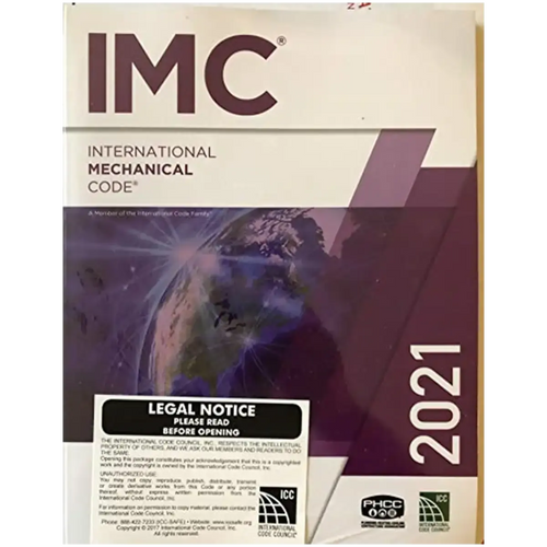 2021 International Mechanical Code (International Code Council Series) – Paperback – ISBN: 9781609839642 – Engineering & Tech
