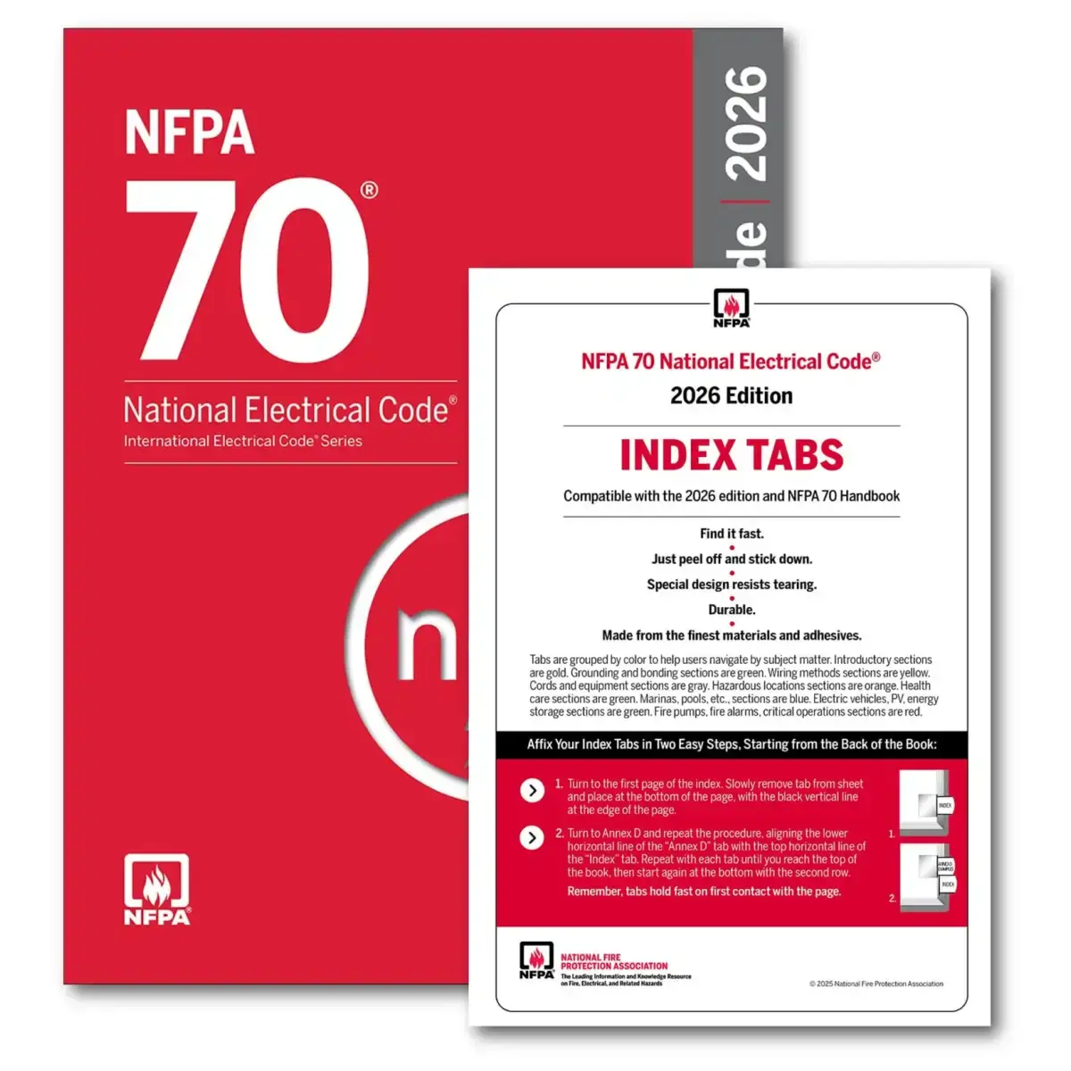 NFPA 70, National Electrical Code (NEC) 2026 with Professionally Tabbed – Color Coded – (PB) – Engineering & Technology book 